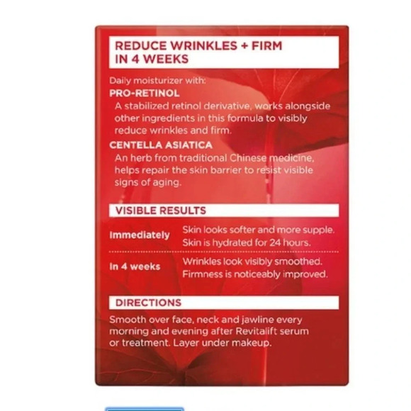 L'Oreal Paris Revitalift Anti-Wrinkle  Face & Neck moisturizer - Picture 2 of 5